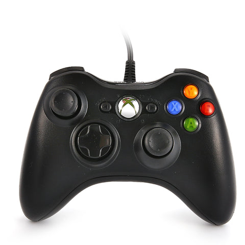 DuaFire Wired USB Controller for PC & Xbox 360 (Black) ZopiStyle