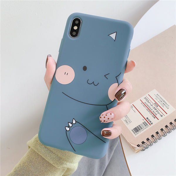 For OPPO F9/F11/A3/A5/A3S/A59/A57/A7X/A83/A9/K1/K3/Realme X Soft TPU Cellphone Case Shell Cartoon Back Cover blue ZopiStyle