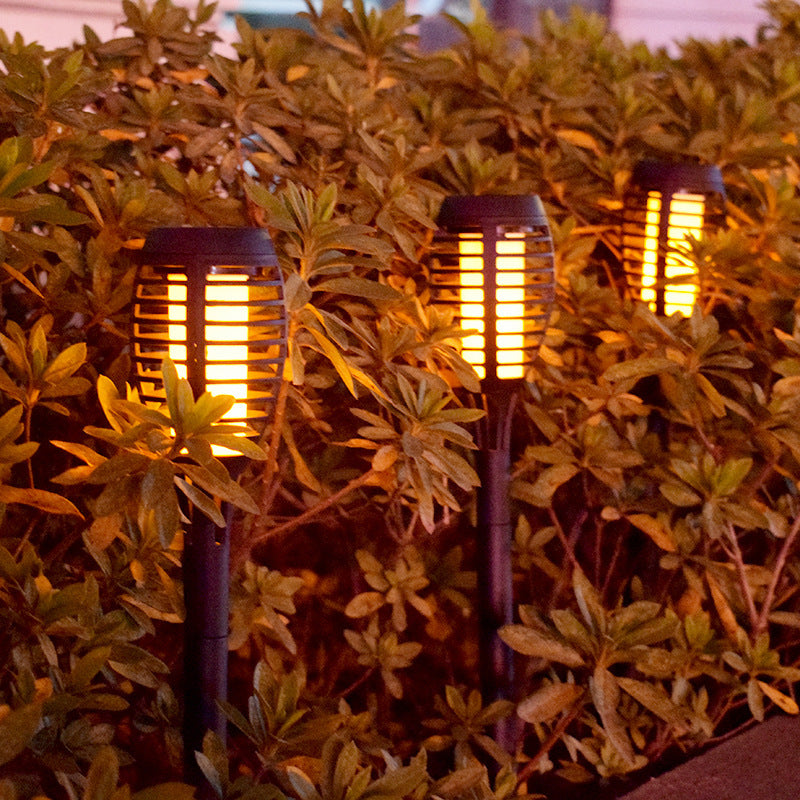 2Pcs LED Solar Flame Lamp Waterproof for Garden Landscape Decor Landscape Lights Solar small torch light ZopiStyle