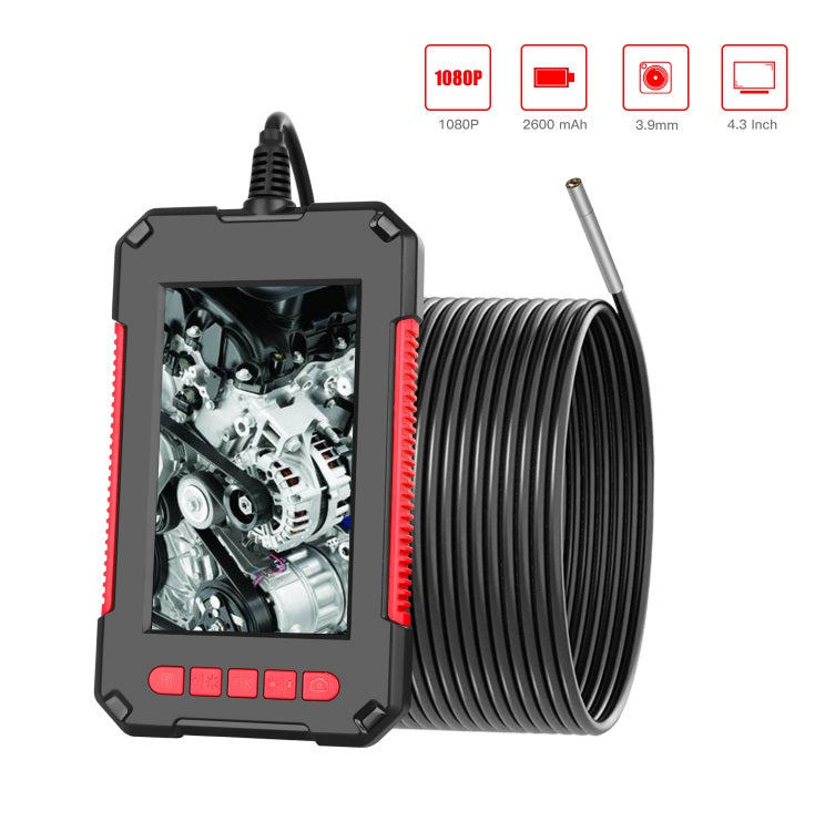 4.3inch Screen Waterproof Endoscope 3.9mm HD Handheld Industrial Borescope 5 meters ZopiStyle