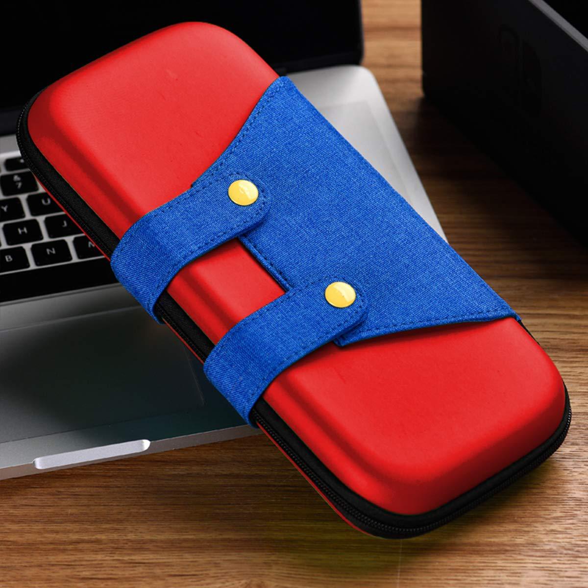 Game Console Storage Bag for Nintendos Switch Console Travel Storage Hard Case Outdoor Protective Cover red ZopiStyle