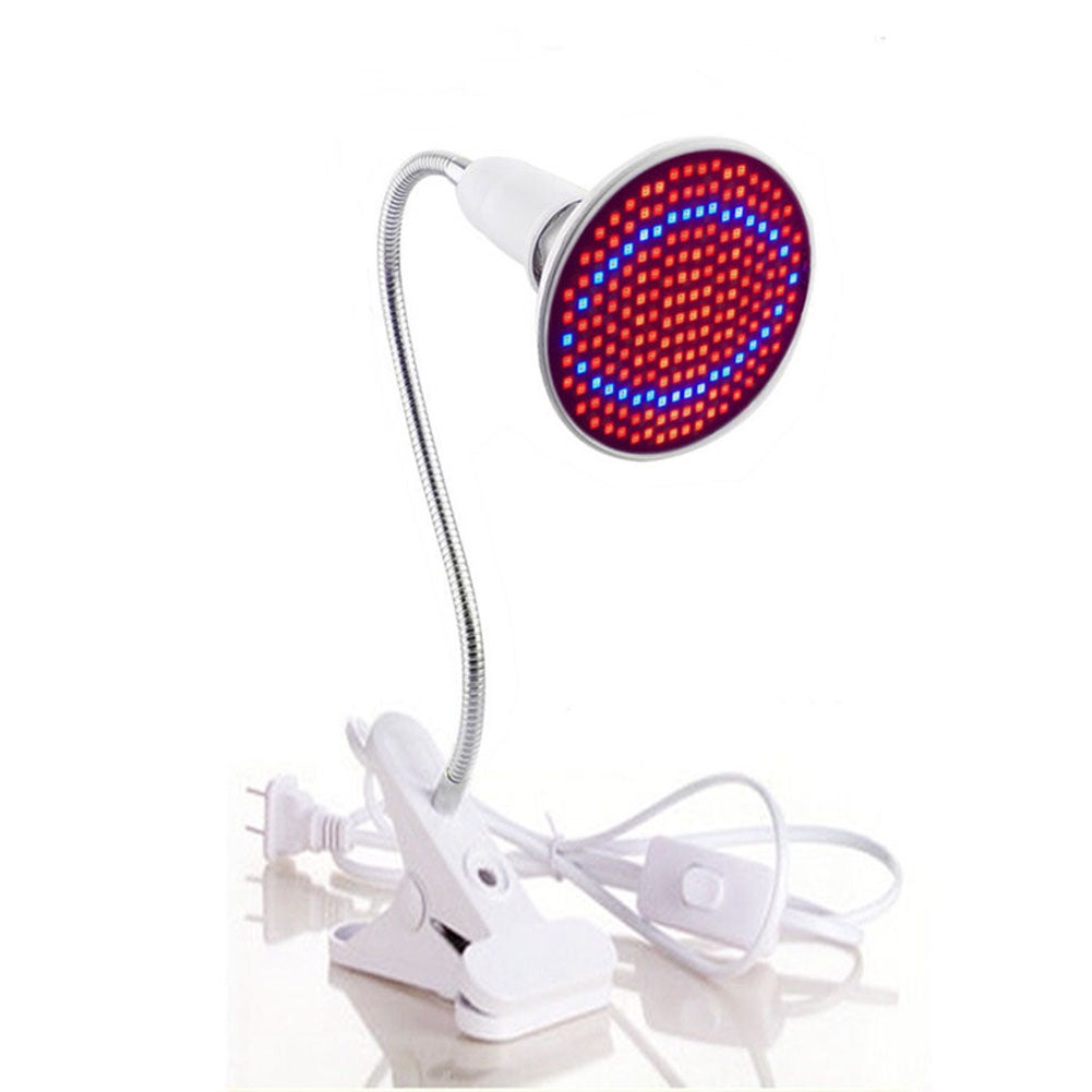E27 20W 200 LED 2835SDM Plant Grow Light with Clip Red & Blue Light for Indoor Hydroponic Plant Vegetable Cultivation Horticulture Industrial Seedling  U.S. regulations ZopiStyle