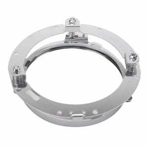 7 inch Round Shaped LED Headlight Mounting Ring for Car Auto black ZopiStyle