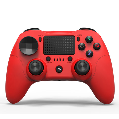 Bluetooth Game Controller Wireless Bluetooth Gamepad Six-axis Dual Vibration Handle Bluetooth Game Controller For PS4 red ZopiStyle
