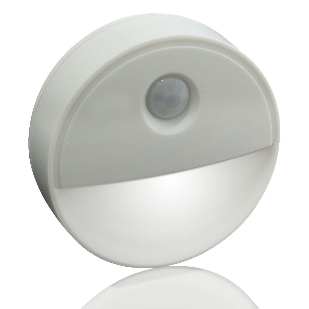 Round Shape Infrared Human Body Induction Lamp for Home Wall Cabinet Night Light  white light ZopiStyle