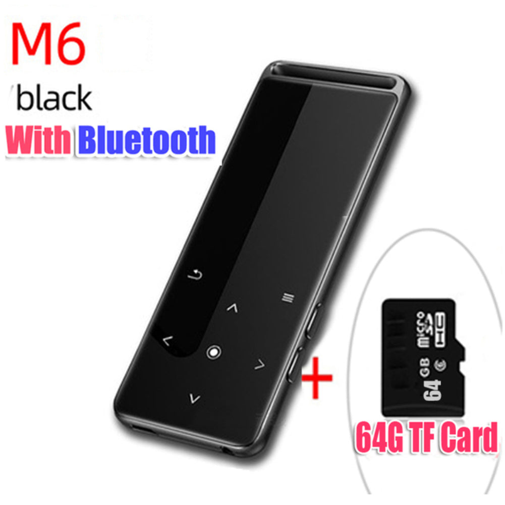 M6 Bluetooth-compatible Lossless Mp3mp4  Player 10 Brightness Setting Mp5mp6 Walkman Fm Radio Ebook Voice Recorder Support Tf Card 64G ZopiStyle