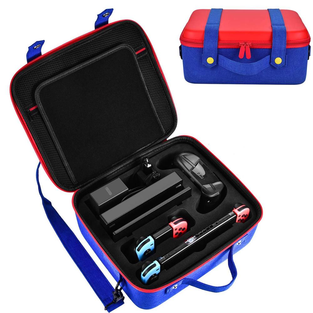 Portable Carrying Case Travel Cloth Gamepad Game Console Protective Storage Bag For Switch As shown ZopiStyle