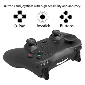 Bluetooth Game Controller Wireless Bluetooth Gamepad Six-axis Dual Vibration Handle Bluetooth Game Controller For PS4 blue ZopiStyle