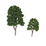 20pcs Miniature Tree Models Train Scenery Railroad Supplies Dard Green 7.5cm ZopiStyle