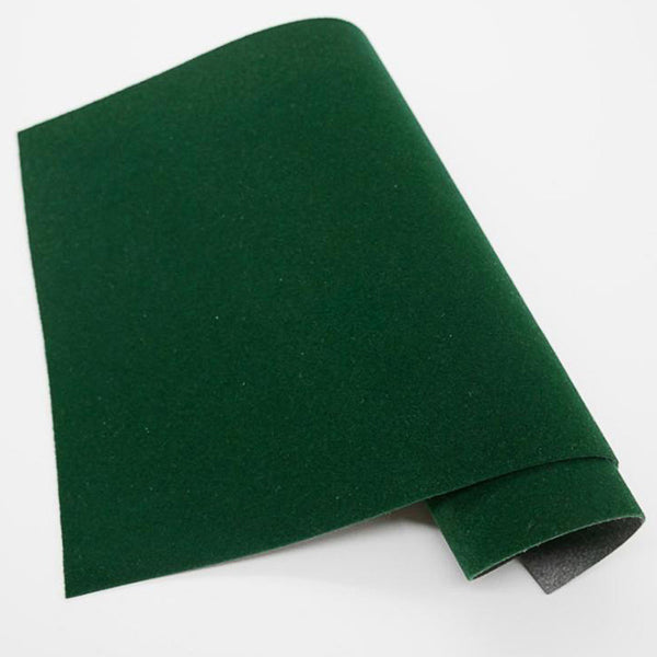 45 * 200cm Self-adhesive Velvet Flock Liner Jewelry Contact Paper Craft Fabric Peel Stick Dark green ZopiStyle