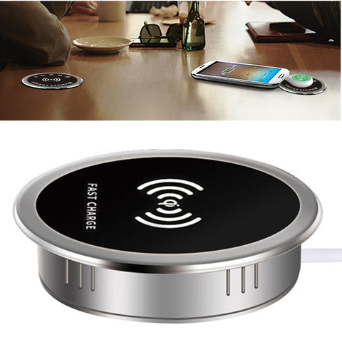 Built in Desktop Device Fast Wireless Charger 15W Quick Charger 3.0 Embedded Type C Charger 15W ZopiStyle