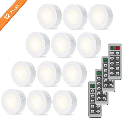 Wireless LED Puck Light Set with Dimmer Timer ZopiStyle
