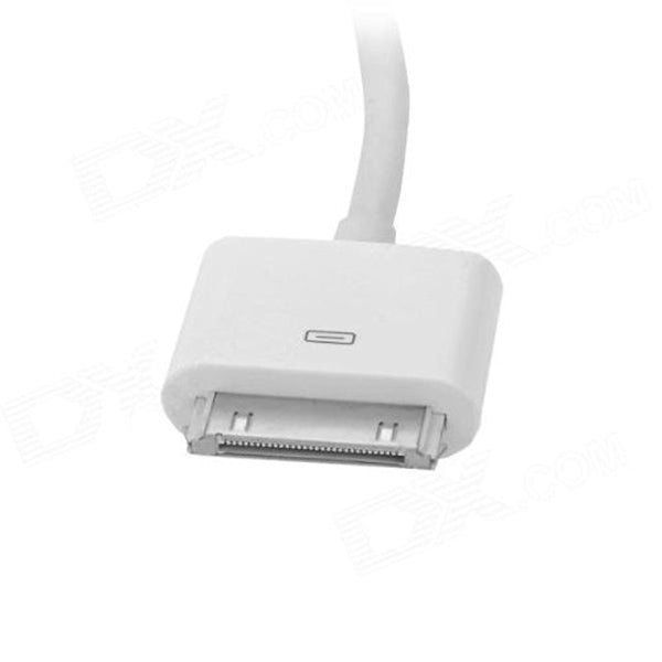 1080P 30 Pin Dock Male to HDMI Male Adapter Cable For iPhone Ipad Itouch- White ZopiStyle