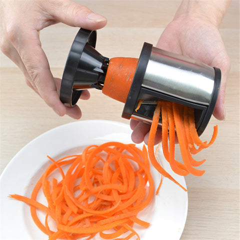 304 Stainless Steel Carrot Rotary Grater Spiral Vegetable  Cutter Zucchini Cutter Spiral Slicer 7.5*7.5cm ZopiStyle