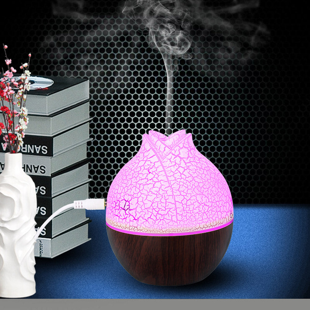 USB Air Humidifier Home Office Mute Mini Aromatherapy Mist Maker Dark crack ZopiStyle