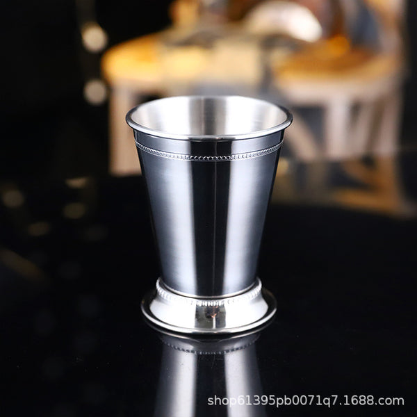 1PC Stainless Steel Edge Curl Cup for Mojito Cocktail Mug Rose gold ZopiStyle