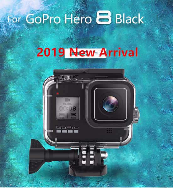 60M Waterproof Housing Cover for Go Pro Hero 8 Black Diving Protective Underwater Dive Cover for Go Pro 8 Accessories default ZopiStyle
