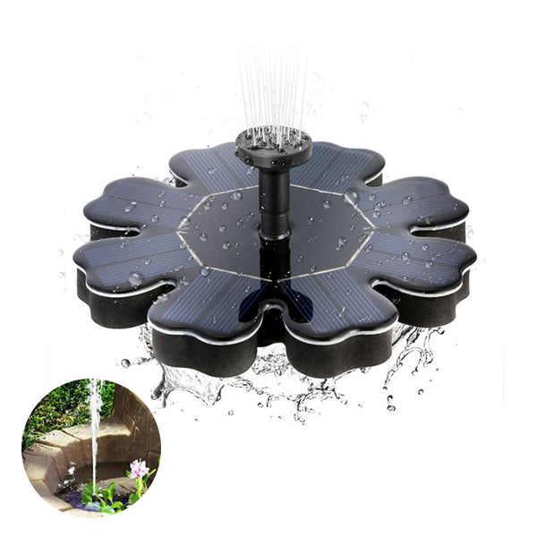 Floating Solar Fountain Flower-shape Water Pump for Outdoor Birdbath Pool Garden Decoration ZopiStyle