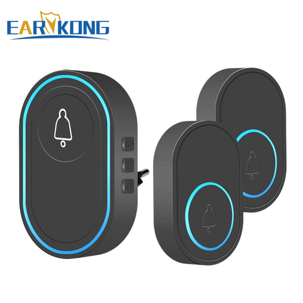 Intelligent Wireless Doorbell Home Welcome Doorbell Waterproof 300m Remote Smart Door Bell Chime EU UK US Plug Optional ZopiStyle