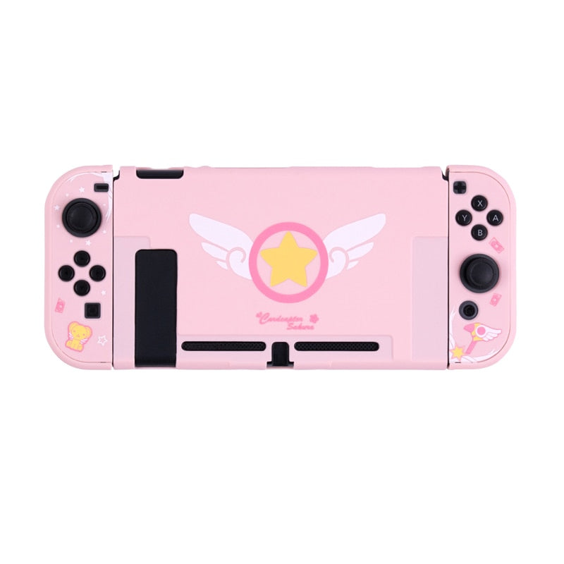 Girly Pink Protective Case For Nintendo Switch Full Controller Shell Hard Cover NS Game Case Box For Nintendo Switch Accessories ZopiStyle