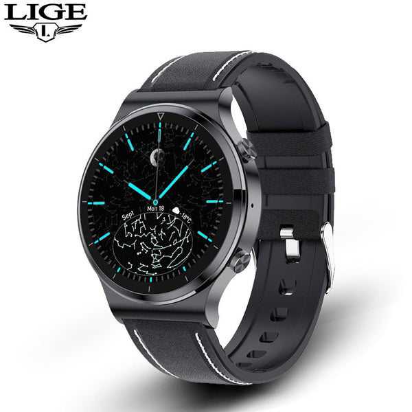 LIGE New Smart watch Men Heart rate Blood pressure Full touch screen sports Fitness watch Bluetooth for Android iOS smart watch ZopiStyle