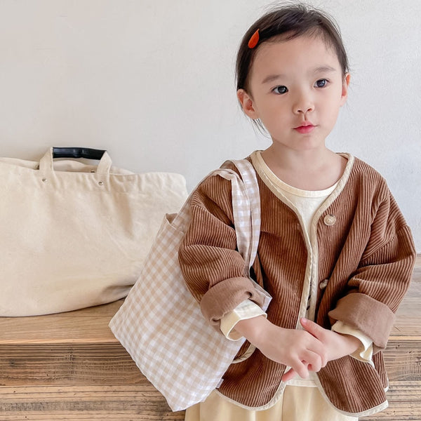 2022 Fall Winter Korean Boys Clothes For Girls Cardigan Granular Velvet  Loose Lamb Velvet Warm Children&#39;s Jacket Coat For Girls ZopiStyle