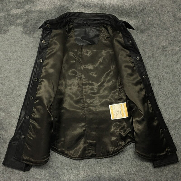 Free shipping,New Genuine leather woman slim jacket.fashion Asian size female sheepskin coat,leather Shirt.slim wholesales ZopiStyle