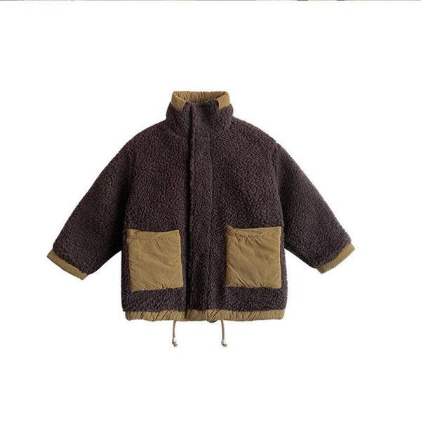 BABY Boys Girls Winter Coats Cashmere Thick Warm Overcoats Kids Ca Sual Fashion Coat Both Sides Outfits Children Clothes ZopiStyle