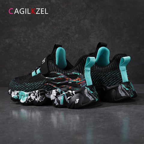 CAGILKZEL 2022 Spring Sneakers Kids Sports Shoes For Boys Fashion Casual Children Shoes Boy Running Child Shoes Chaussure Enfant ZopiStyle
