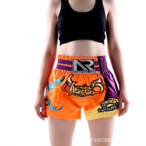 Muay Thai Boxing Shorts Boxers Man Women Kids KickBoxing Fight Grappling Mma Sanda Combat Training Fitness Trunks Short-Pants ZopiStyle
