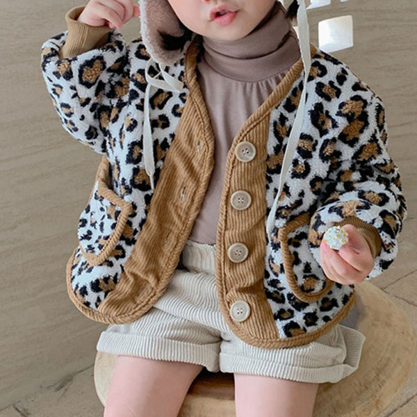 2022 Fall Winter Korean Boys Clothes For Girls Cardigan Granular Velvet  Loose Lamb Velvet Warm Children&#39;s Jacket Coat For Girls ZopiStyle