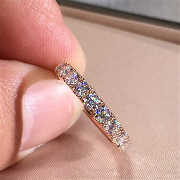 CC Rings For Women Silver Color Cubic Zirconia Ring White Stone Bridal Wedding Engagement Trendy Jewelry Bijoux Femme CC1565 ZopiStyle