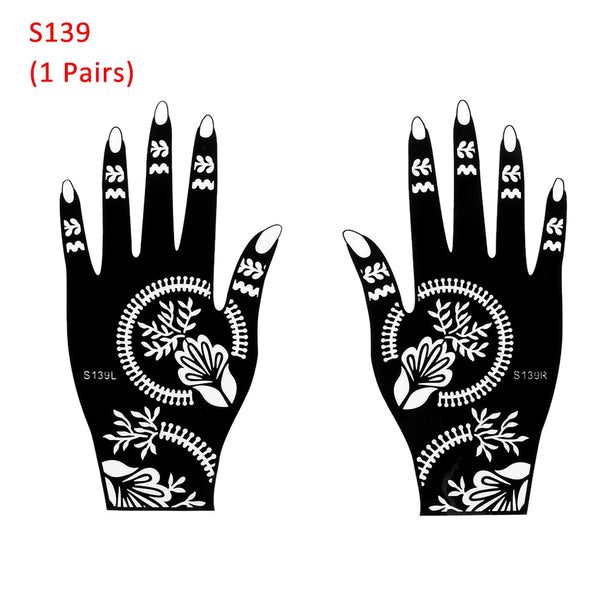 2022 New Professional Henna Stencil Temporary Hand Tattoo Body Art Sticker Template Wedding Tool Flower Tattoo Stencil ZopiStyle