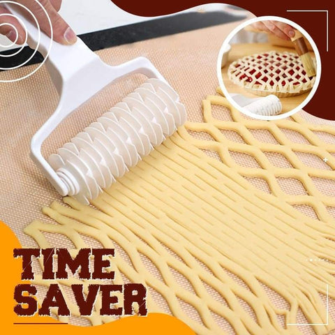 1PC High Quality Pie Pizza Cutter Pastry Bakeware Embossing Dough Roller Lattice Roller Cutter Cake Tools Plastic Baking Tool ZopiStyle