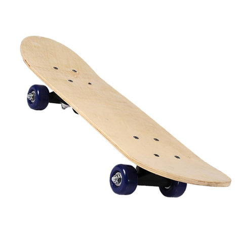 Pro Kids Skateboard Complete Wheel Truck Maple Wood Deck Solid Blank Longboard for Kids Painting Boys Girls ZopiStyle