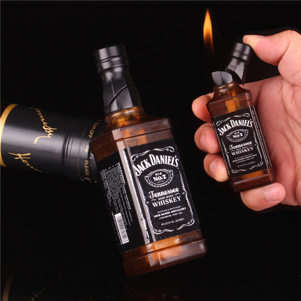 Keythemelife Butane Jet Gas Lighter Whiskey Wine Bottle Lighters Torch Lighter Smoking Accessories Household Items Smoker Gifts ZopiStyle