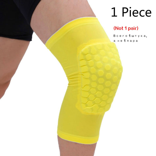 WorthWhile 1PC Basketball Knee Pads Protector Compression Sleeve Honeycomb Foam Brace Kneepad Fitness Gear Volleyball Support ZopiStyle