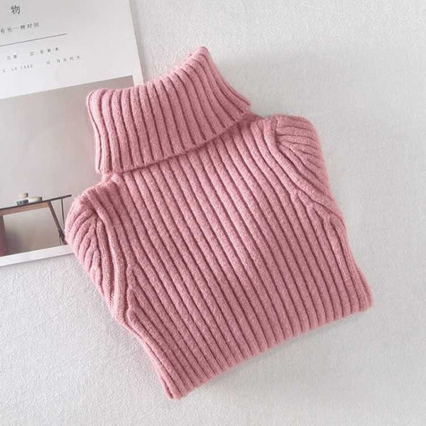 IENENS Girls Sweater Pullovers Winter Boys Warm Sweaters Tops 2-11 Years Baby Bottoming Shirt Kids Clothes ZopiStyle