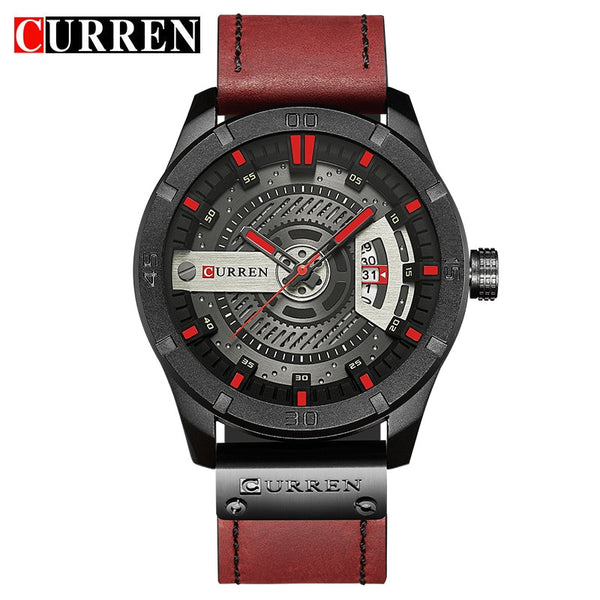 Luxury Watch Brand CURREN Men Military Sports Watches Men&#39;s Quartz Date Clock Man Casual Leather Wrist Watch Relogio Masculino ZopiStyle