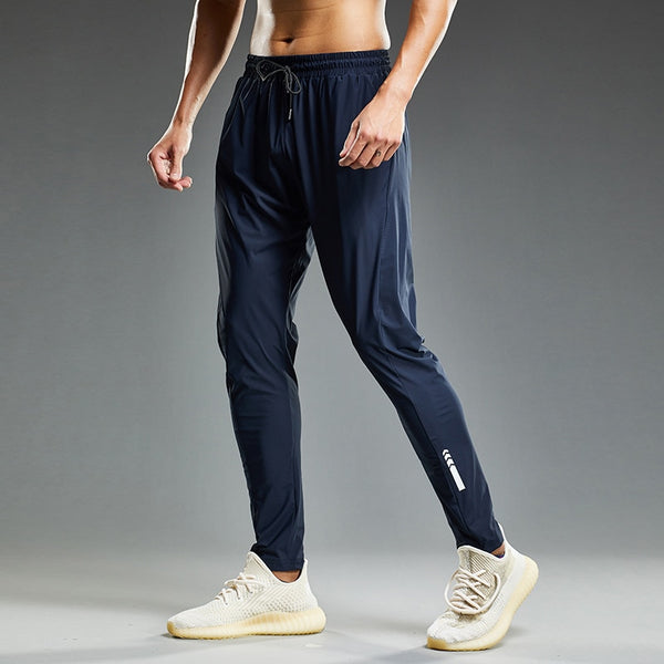 Summer Thin Men&#39;s Jogging Sweatpants Elastic Shrink Leg Casual Outdoor Training Fitness Sport Pants Running Trousers ZopiStyle
