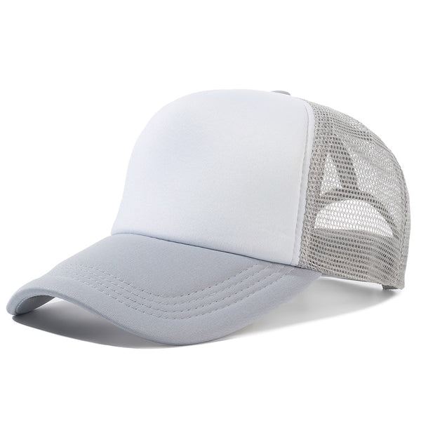 1 PCS Unisex Cap Casual Plain Mesh Baseball Cap Adjustable Snapback Hats For Women Men Hip Hop Trucker Cap Streetwear Dad Hat ZopiStyle
