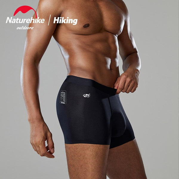 Naturehike 3pcs set M-80S Silver Ion Seamless Underwear Outdoor Sports Fitness Breathable Men's Boxer shorts NH21FS023 ZopiStyle