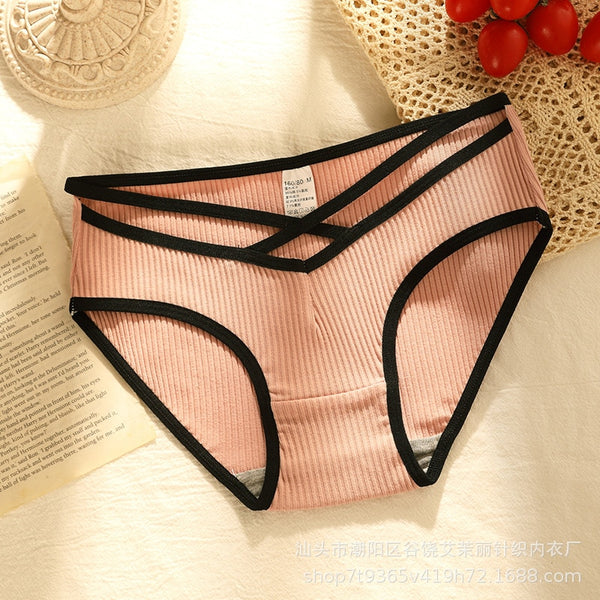 New Women's Underwear Sexy Solid Color Panties Fashion Girl Comfort Briefs Low Waist Seamless Underpants Female Lingerie ZopiStyle