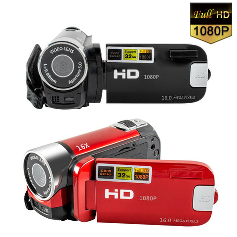 Full HD 1080P Video Camera Professional Digital Camcorder 2.7 Inches 16MP High Definition ABS FHD DV Cameras 270 Degree Rotation ZopiStyle