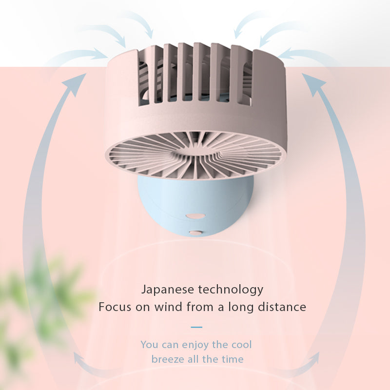 F 1 3-Speed Fan With Strong Wind Speed Magnetic Charging Large Capacity Long Battery Life blue ZopiStyle