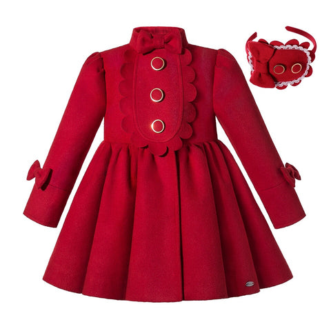 Pettigirl Christmas Winter Dresses Jacket Coats Clothes for Toddler Baby Girls Kids Clothing &amp;Hairband 2 3 4 to 6 8 10 12 Years ZopiStyle