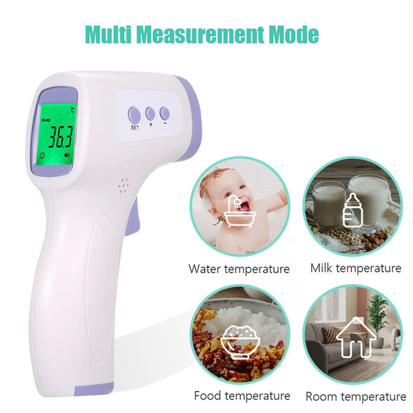 Non-contact Infrared Forehead Temperature Gun Frontal Measuring Instrument LCD Temperature Measurement for Baby Adults ZopiStyle