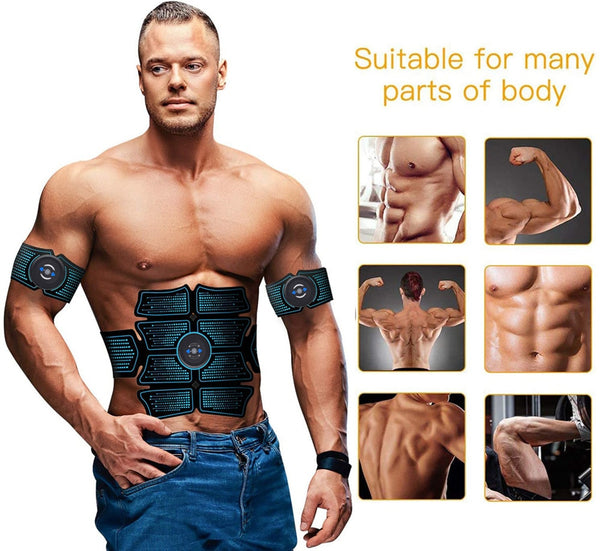 EMS Abdominal Muscle Stimulator Trainer USB Connect Abs Fitness Equipment Training Gear Estimulador Muscular Slimming Massager ZopiStyle