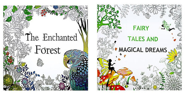4pc 24 Page coloring book Enchanted Forest mandalas Animal kids Adult Coloring Books For adults Livre drawing/Art/colouring Book ZopiStyle
