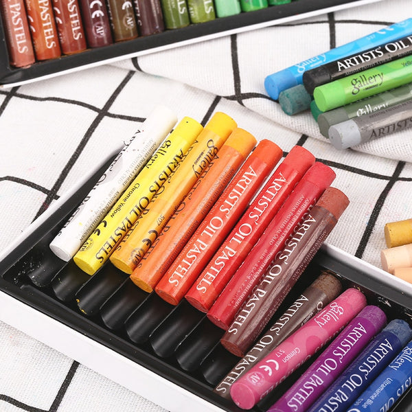 50 Colors Oil Pastel for Artist Student Graffiti Dry Pastel Painting Drawing Pen School Stationery Art Supplies Soft Crayon Set ZopiStyle